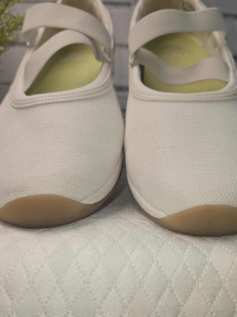 Ryka era Mary Jane flats cream canvas retro-inspired casual comfort women’s 12